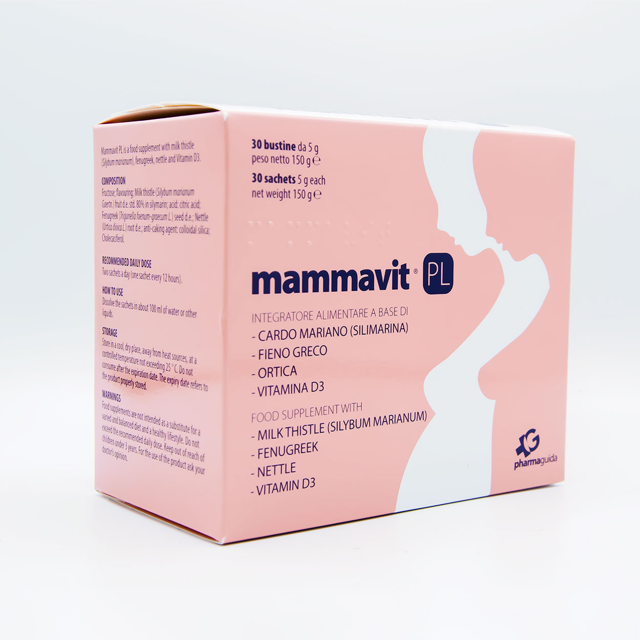 Mammavit PL Integratore alimentare a base di cardo mariano (Silimarina), fieno greco, ortica e vitamina D3.