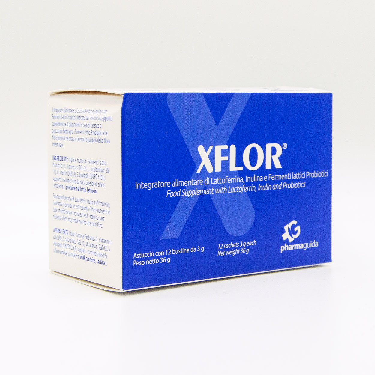 Xflor lattoferrina 12 bustine fermenti lattici probiotici