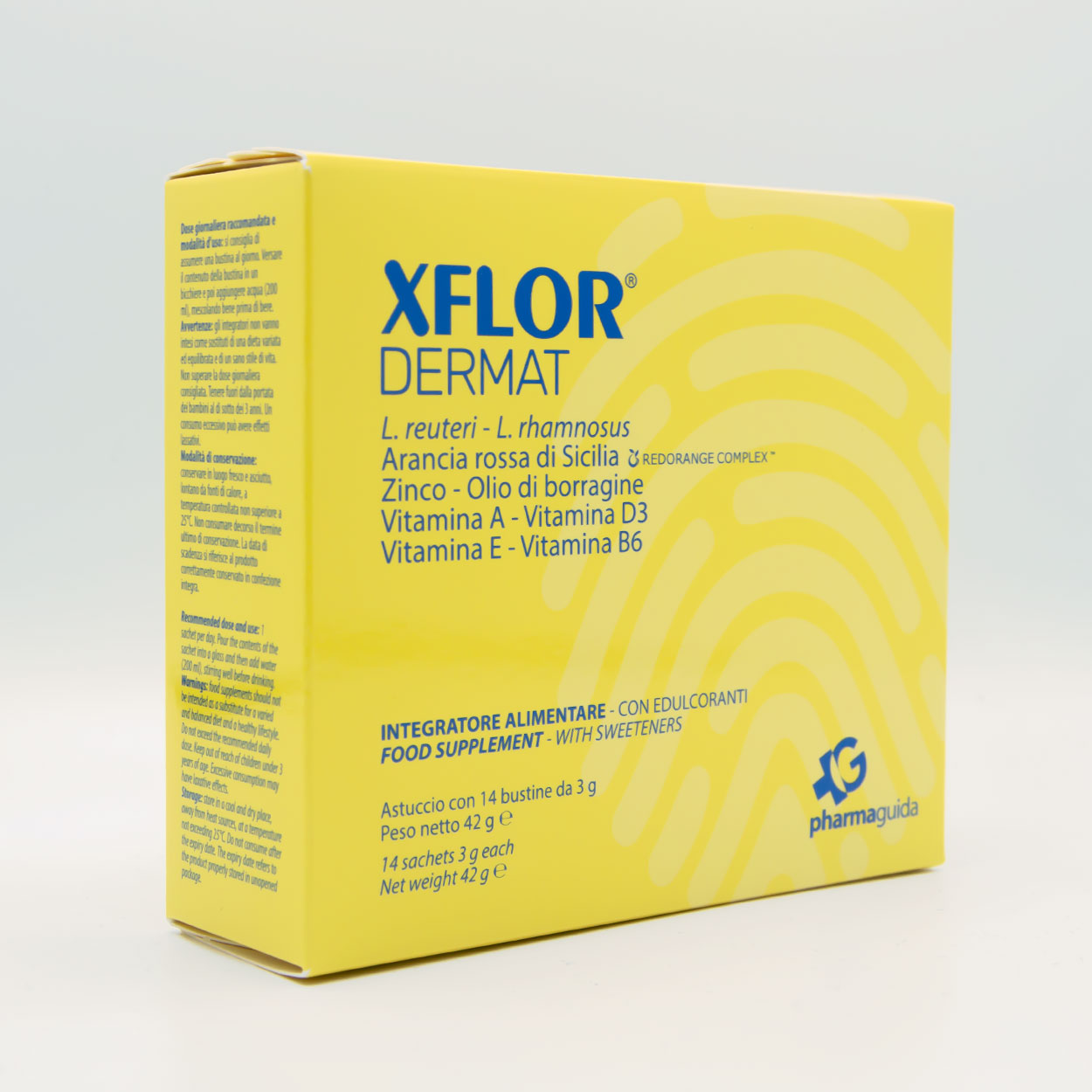 Xflor integratore multivitaminico dermatologico - arancia rossa