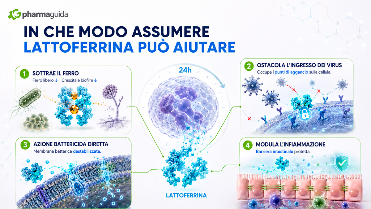 Lattoferrina per aiutare il sistema immunitario in vacanza